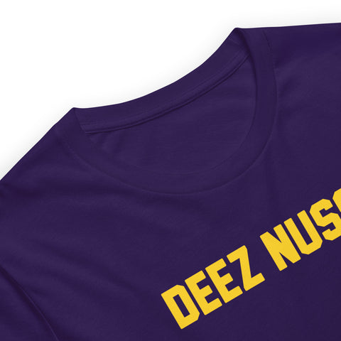 DEEZ NUSS Unisex T-Shirt purple NOLA  REPUBLIC T-SHIRT CO.