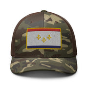 Camouflage New Orleans Flag Trucker Hat