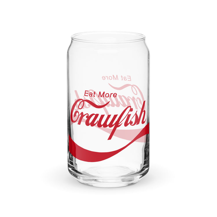 Eat More Crawfish Soda Can Glass 16 oz. - NOLA REPUBLIC T-SHIRT CO.