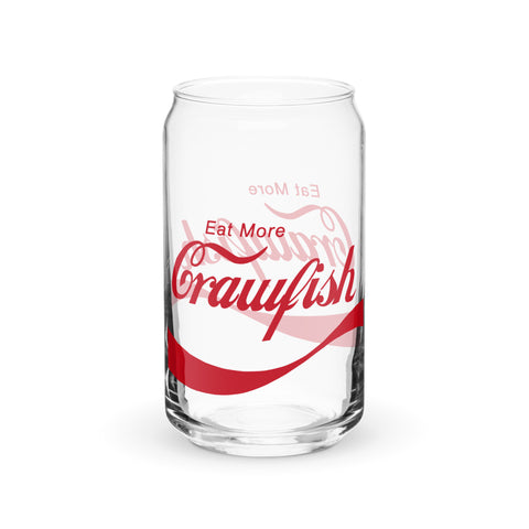 Eat More Crawfish Soda Can Glass 16 oz.