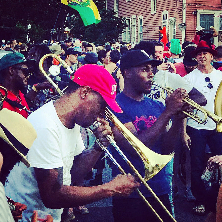 New Orleans second line musicians