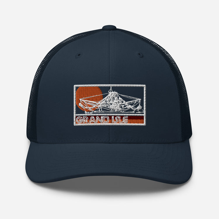 Grand Isle Shrimp Boat Trucker Hat - NOLA REPUBLIC T-SHIRT CO.