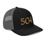 504 Black & Gold Football Trucker Hat