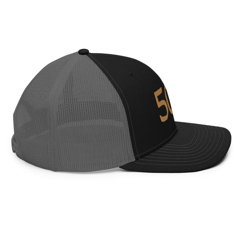 504 Black & Gold Football Trucker Hat