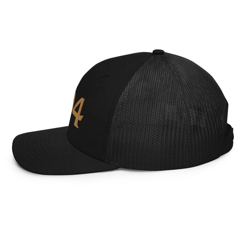 504 Black & Gold Football Trucker Hat