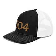 504 Black & Gold Football Trucker Hat