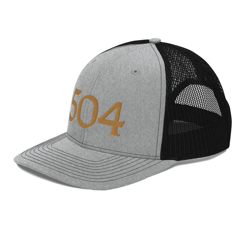 504 Black & Gold Football Trucker Hat