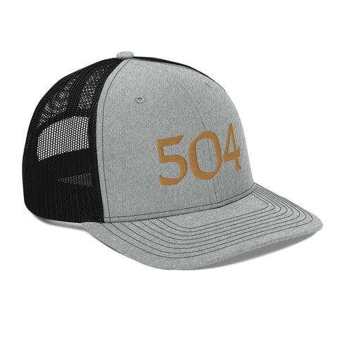 504 Black & Gold Football Trucker Hat