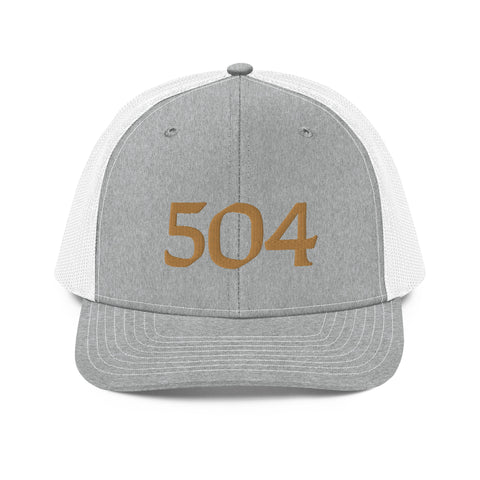 504 Black & Gold Football Trucker Hat