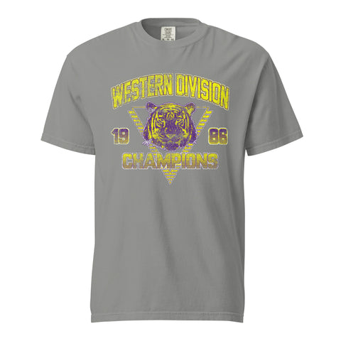 Retro Tigers Western Division Champions Unisex Garment-dyed T-Shirt