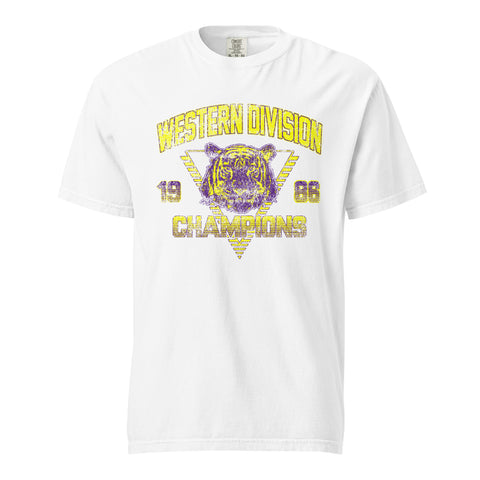 Retro Tigers Western Division Champions Unisex Garment-dyed T-Shirt