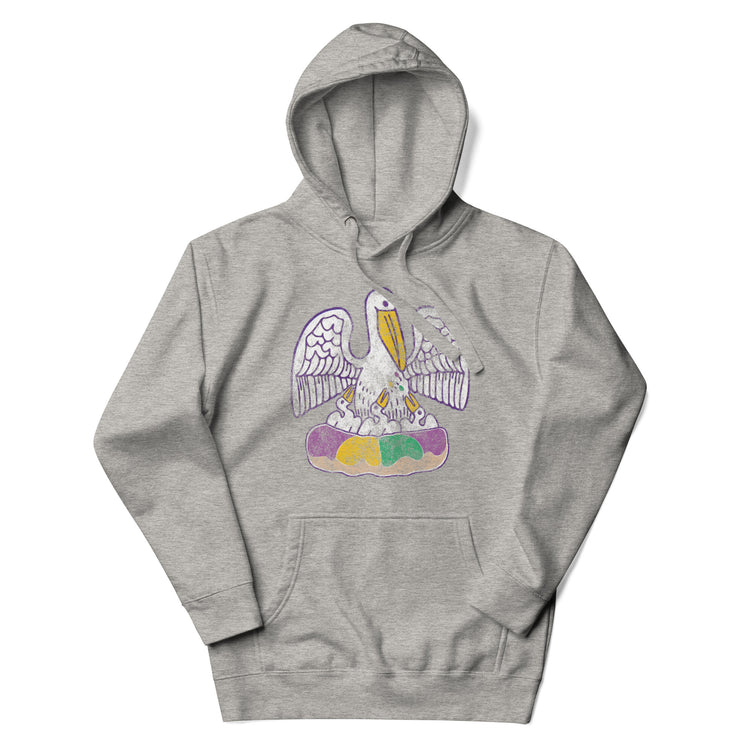 King Cake State of Mind Unisex Hoodie - NOLA REPUBLIC T-SHIRT CO.