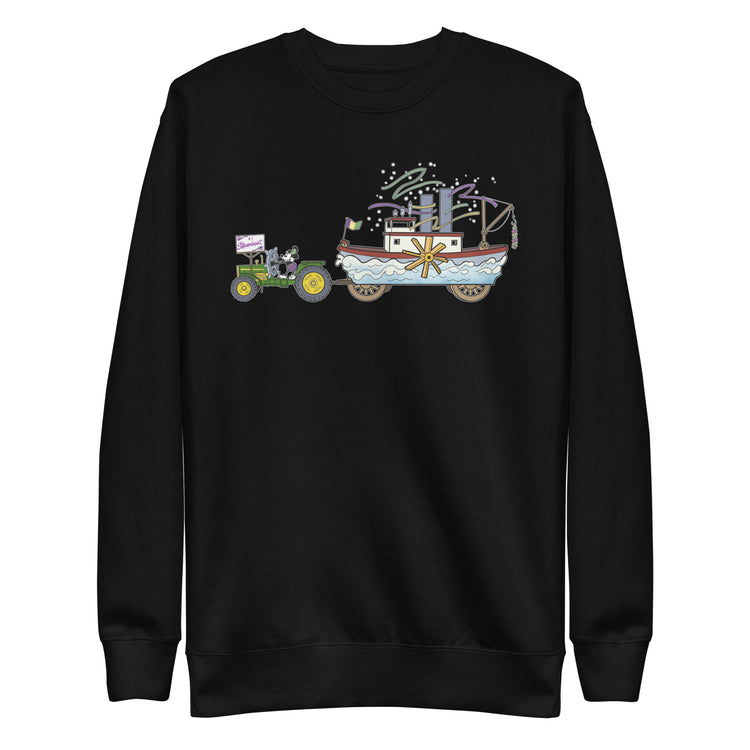 Steamboat Float #1 Unisex Premium Cotton Sweatshirt - NOLA REPUBLIC T-SHIRT CO.