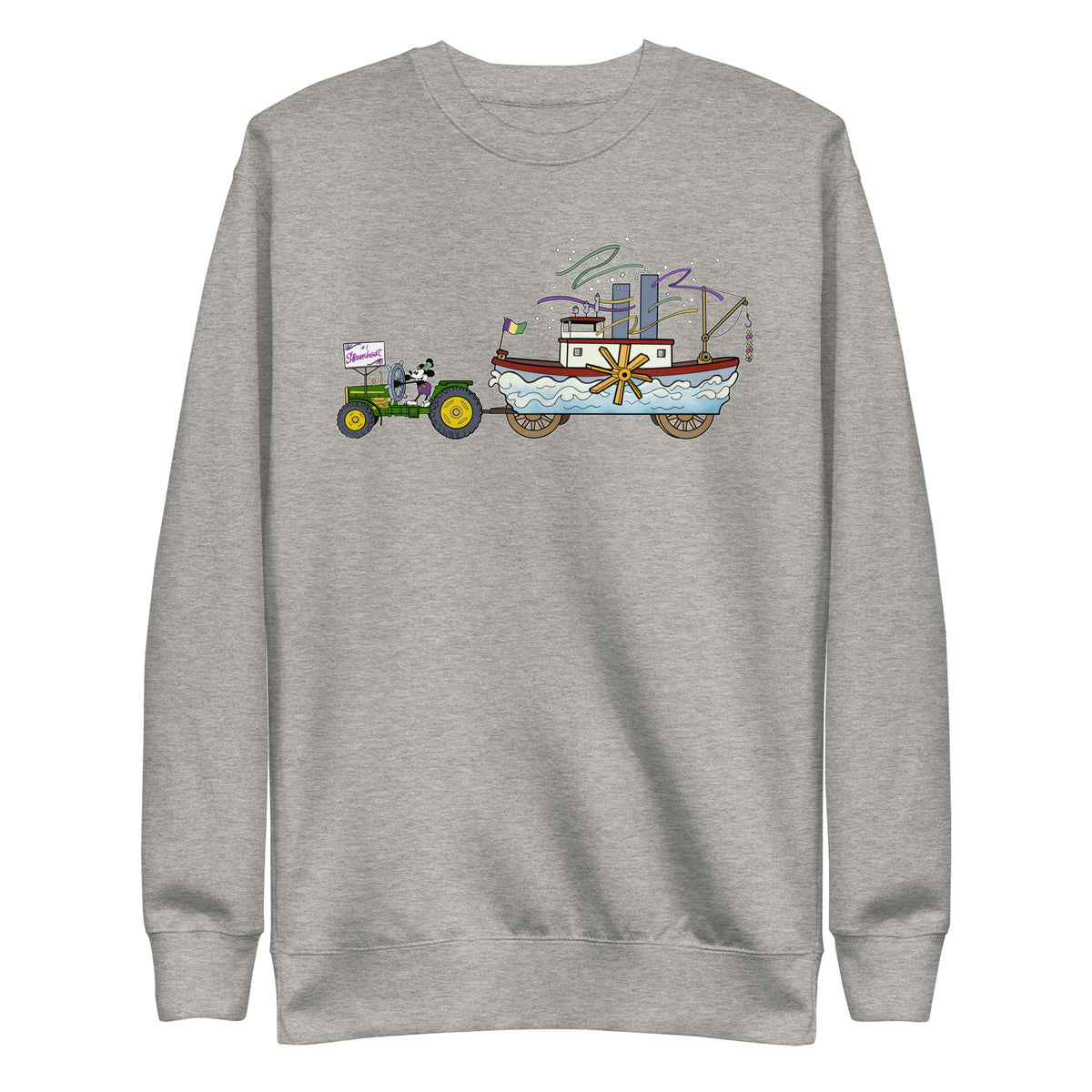 Steamboat Float #1 Unisex Premium Cotton Sweatshirt - NOLA REPUBLIC T-SHIRT CO.