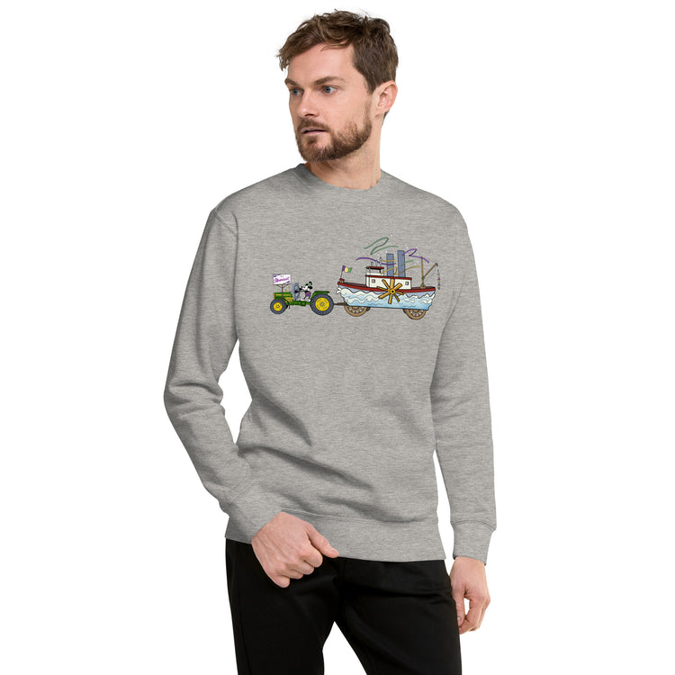 Steamboat Float #1 Unisex Premium Cotton Sweatshirt - NOLA REPUBLIC T-SHIRT CO.