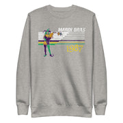 Retro Mardi Gras Jester 1987 Unisex Premium Cotton Sweatshirt