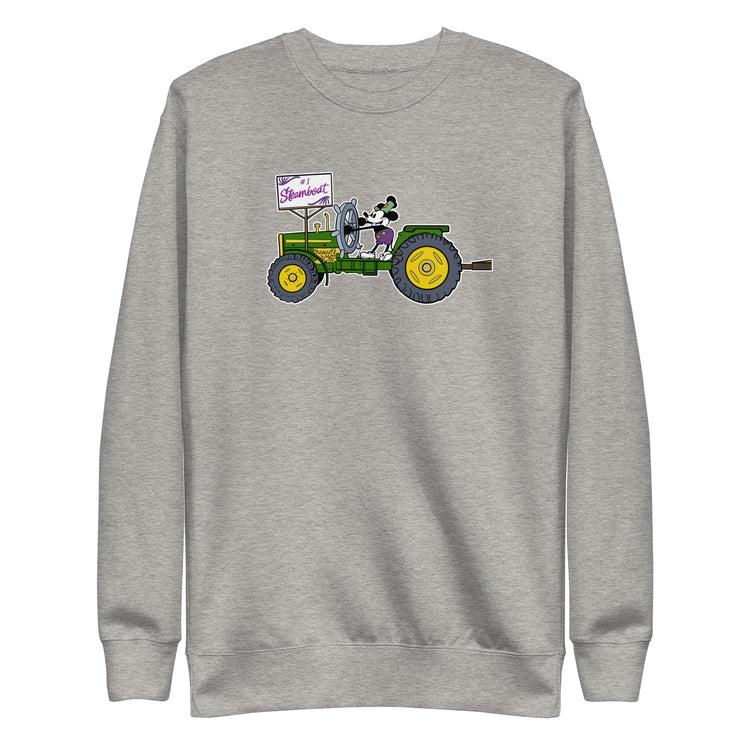 Steamboat Float #1 Tractor Unisex Premium Cotton Sweatshirt - NOLA REPUBLIC T-SHIRT CO.