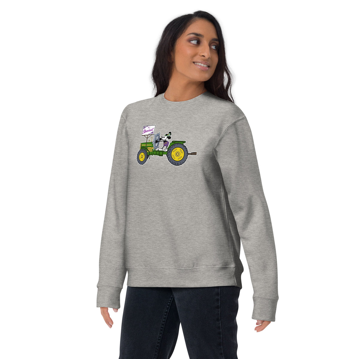 Steamboat Float #1 Tractor Unisex Premium Cotton Sweatshirt - NOLA REPUBLIC T-SHIRT CO.