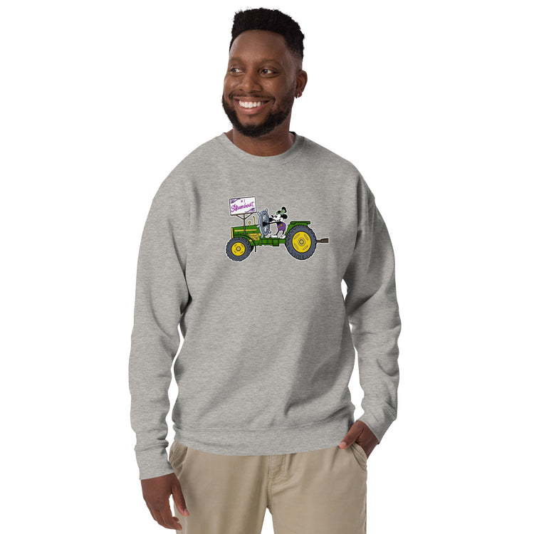Steamboat Float #1 Tractor Unisex Premium Cotton Sweatshirt - NOLA REPUBLIC T-SHIRT CO.