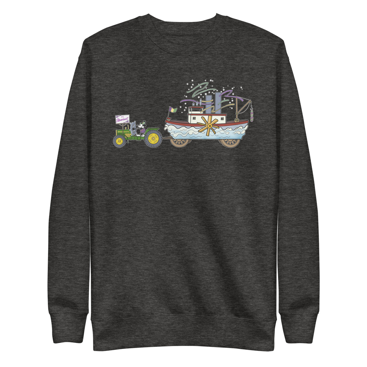 Steamboat Float #1 Unisex Premium Cotton Sweatshirt - NOLA REPUBLIC T-SHIRT CO.