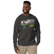 Retro Mardi Gras Jester 1987 Unisex Premium Cotton Sweatshirt