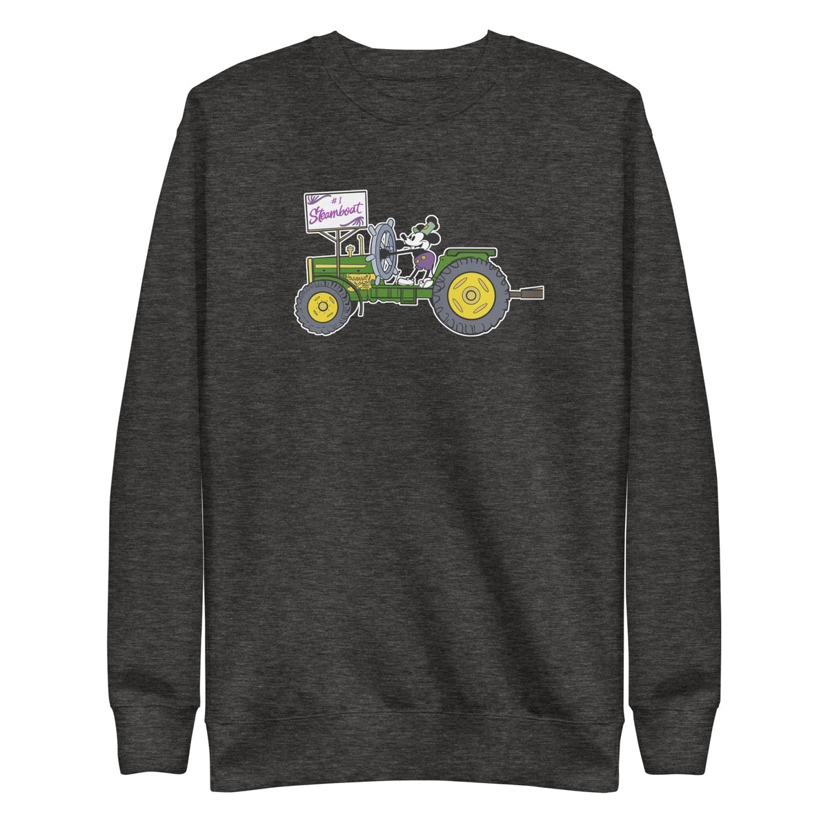 Steamboat Float #1 Tractor Unisex Premium Cotton Sweatshirt - NOLA REPUBLIC T-SHIRT CO.