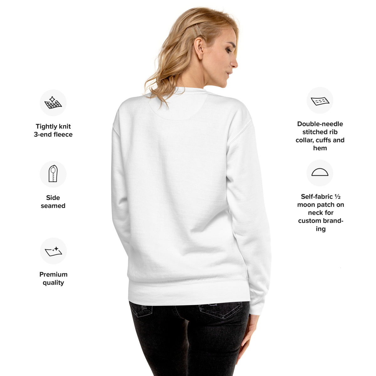 Nevermind Dat King Cake Baby Unisex Premium Cotton Sweatshirt - NOLA REPUBLIC T-SHIRT CO.
