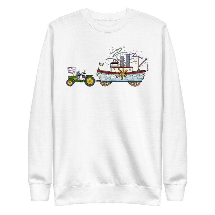 Steamboat Float #1 Unisex Premium Cotton Sweatshirt - NOLA REPUBLIC T-SHIRT CO.
