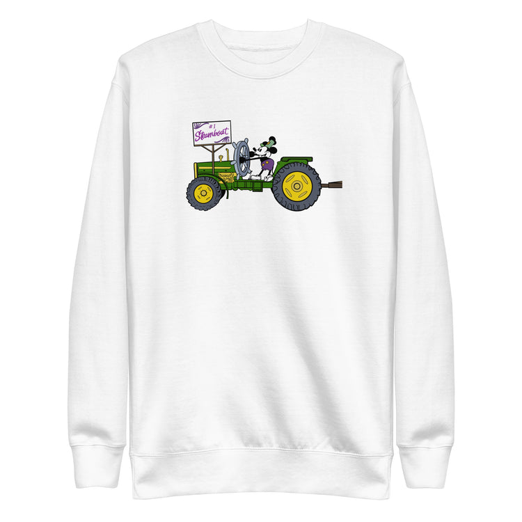 Steamboat Float #1 Tractor Unisex Premium Cotton Sweatshirt - NOLA REPUBLIC T-SHIRT CO.