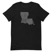 1812 Louisiana Pelican Matte Black Unisex T-Shirt