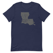 1812 Louisiana Pelican Matte Black Unisex T-Shirt