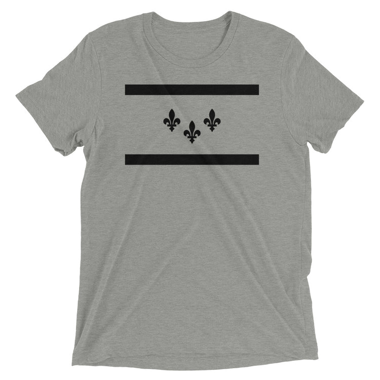 NOLA Flag Matte Black Unisex Tri-blend T-shirt - NOLA REPUBLIC T-SHIRT CO.