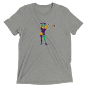 Retro Mardi Gras Jester Unisex Tri-blend T-Shirt