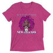 Mardi Gras 2024 Vintage Scrubbed Unisex Tri-blend T-Shirt