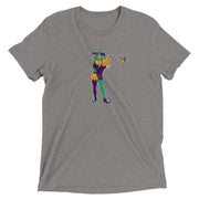 Retro Mardi Gras Jester Unisex Tri-blend T-Shirt