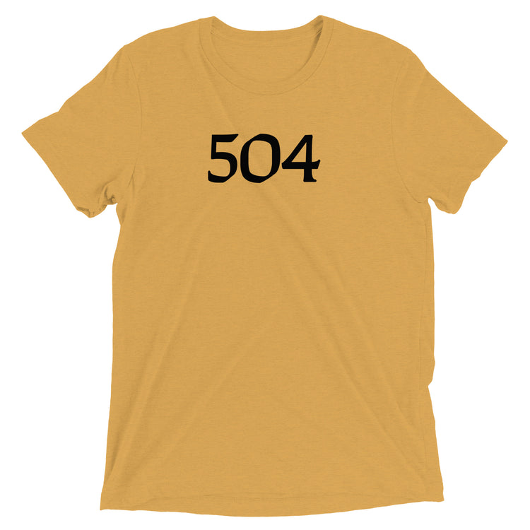 504 Black &amp; Gold Football Unisex Tri-blend T-Shirt