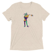 Retro Mardi Gras Jester Unisex Tri-blend T-Shirt