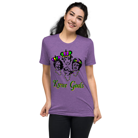 Golden Krewe Goals Mardi Gras Unisex Short-Sleeve T-Shirt