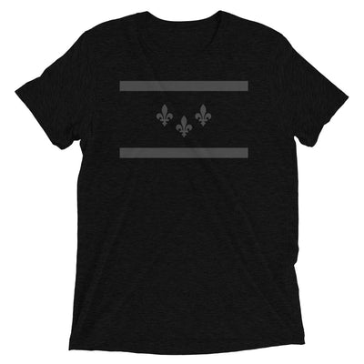 NOLA Flag Matte Black Unisex T-shirt