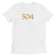 504 Black &amp; Gold Football Unisex Tri-blend T-Shirt