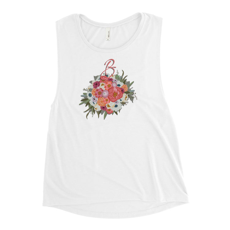 "B" Ladies’ Muscle Tank - NOLA REPUBLIC T-SHIRT CO.