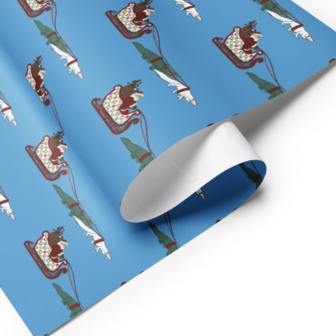 Rouxdolph's Sleigh Ride Wrapping Paper Sheets