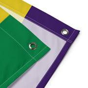 Flag of New Orleans/Mardi Gras Flag (single sided)