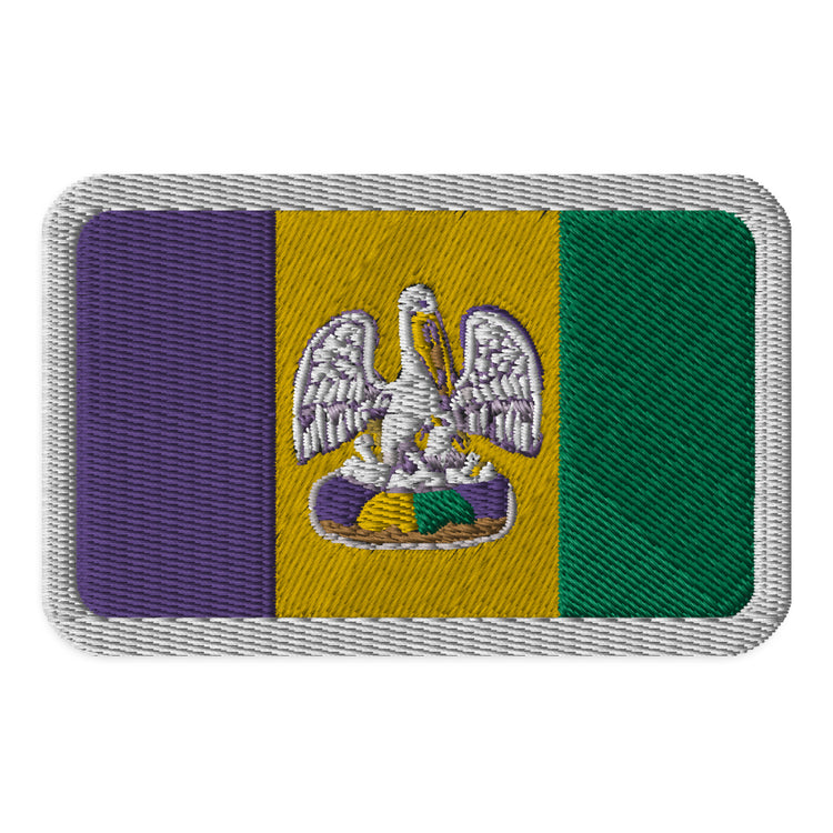 King Cake State of Mind Embroidered Patch - NOLA REPUBLIC T-SHIRT CO.