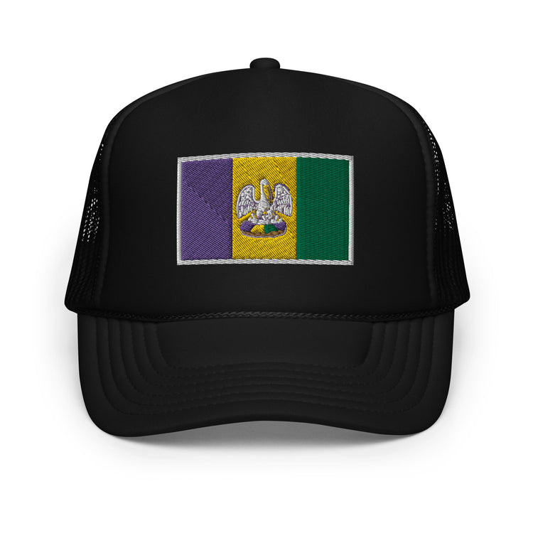 King Cake State of Mind Foam Trucker Hat - NOLA REPUBLIC T-SHIRT CO.