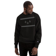 NOLA Flag Matte Black Champion® Sweatshirt