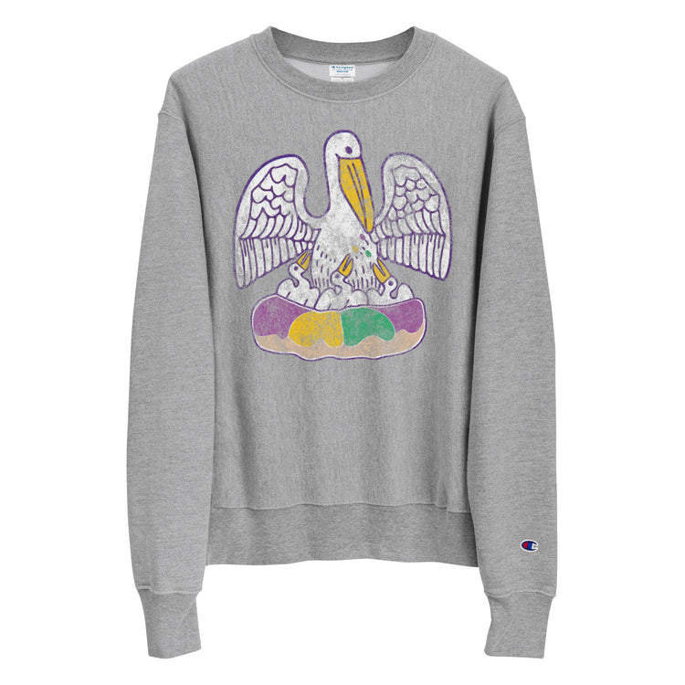 King Cake State of Mind Champion® Sweatshirt - NOLA REPUBLIC T-SHIRT CO.