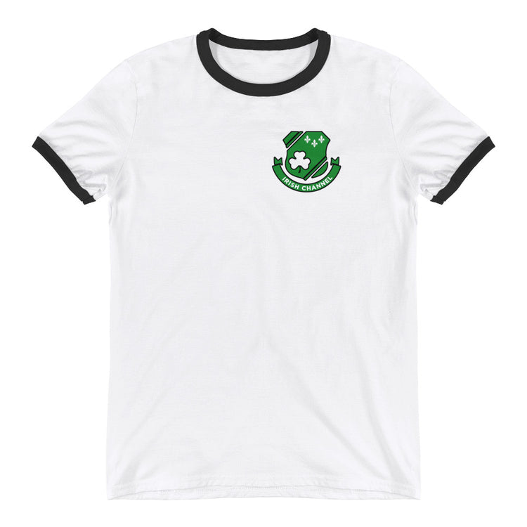 Irish Channel Shield Unisex Ringer T-Shirt - NOLA REPUBLIC T-SHIRT CO.
