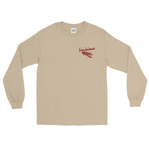 Louisiana Crawfish Season Long Sleeve T-Shirt - NOLA T-shirt, New Orleans T-shirt