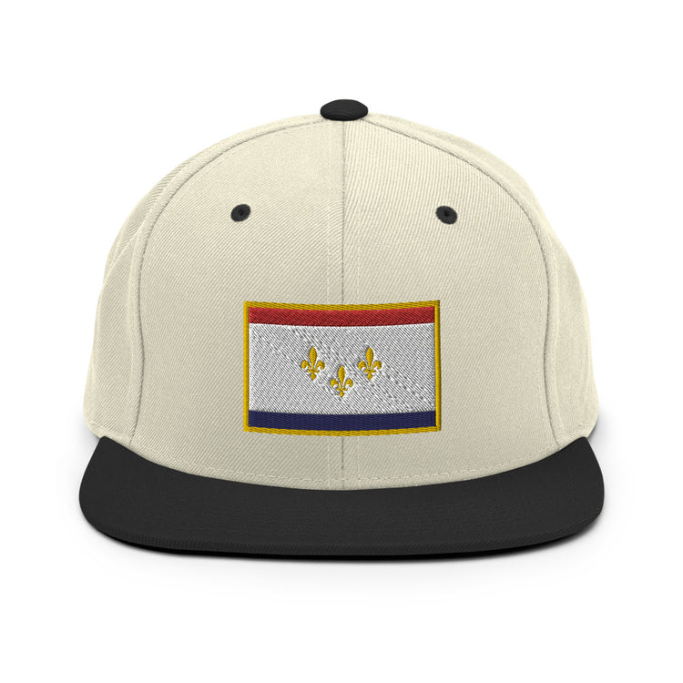 NOLA Flag Snapback Hat - NOLA T-shirt, New Orleans T-shirt